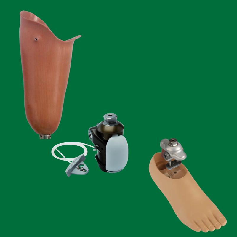 Proteză de coapsă modulară: liner, clutch-lock, articulație 3R40, picior protetic mobil 1 Proteza de coapsa modulara liner clutch lock articulatie 3R40 picior protetic mobil